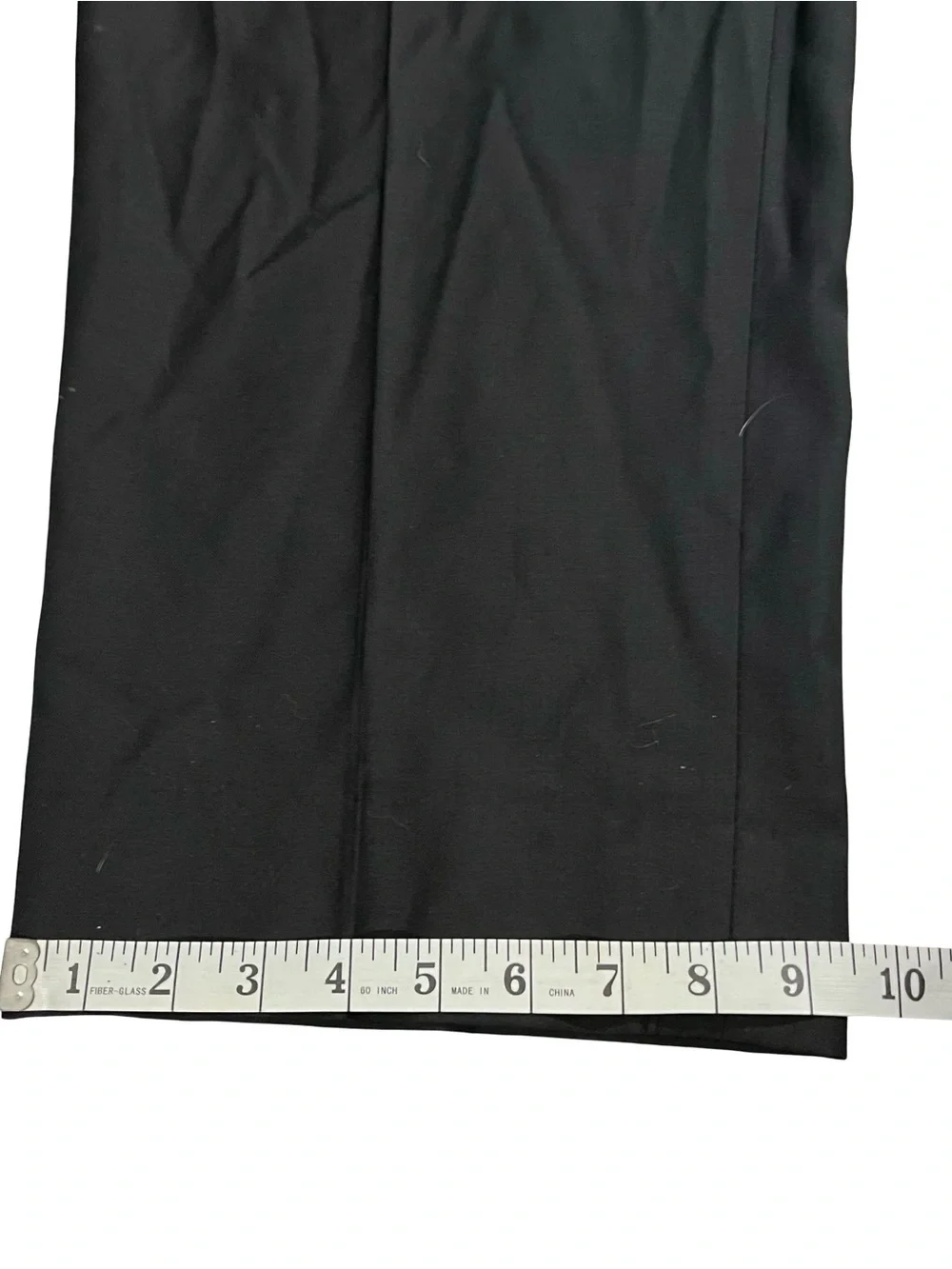 Mens 100% Wool Pleated Tuxedo Pants Black Satin Stripe Sz 52R Big & Tall 52x31